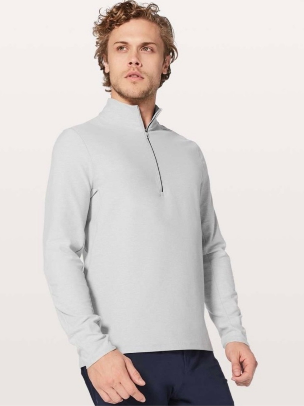 lululemon athletica Men's Half-Zip Pullover - Light Gray
